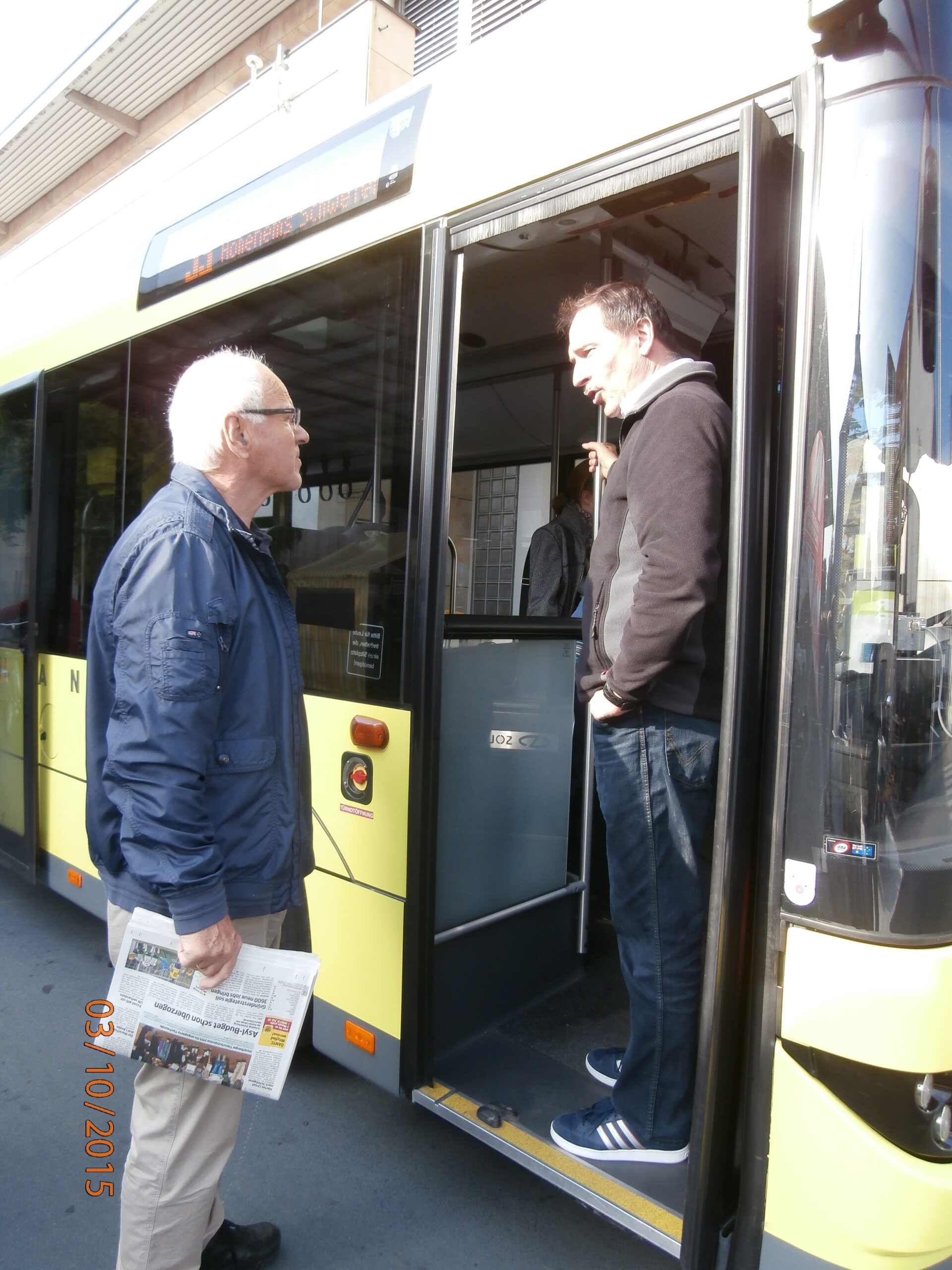 Erklärung vom Fahrscheinautomat im Landbus